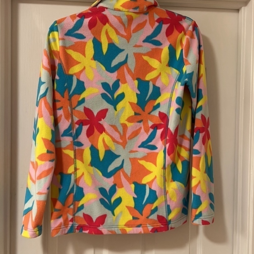 Lands End Colorful Graphic Floral Fleece -  Women’s XL - Great Condition‼️ - Picture 4 of 4